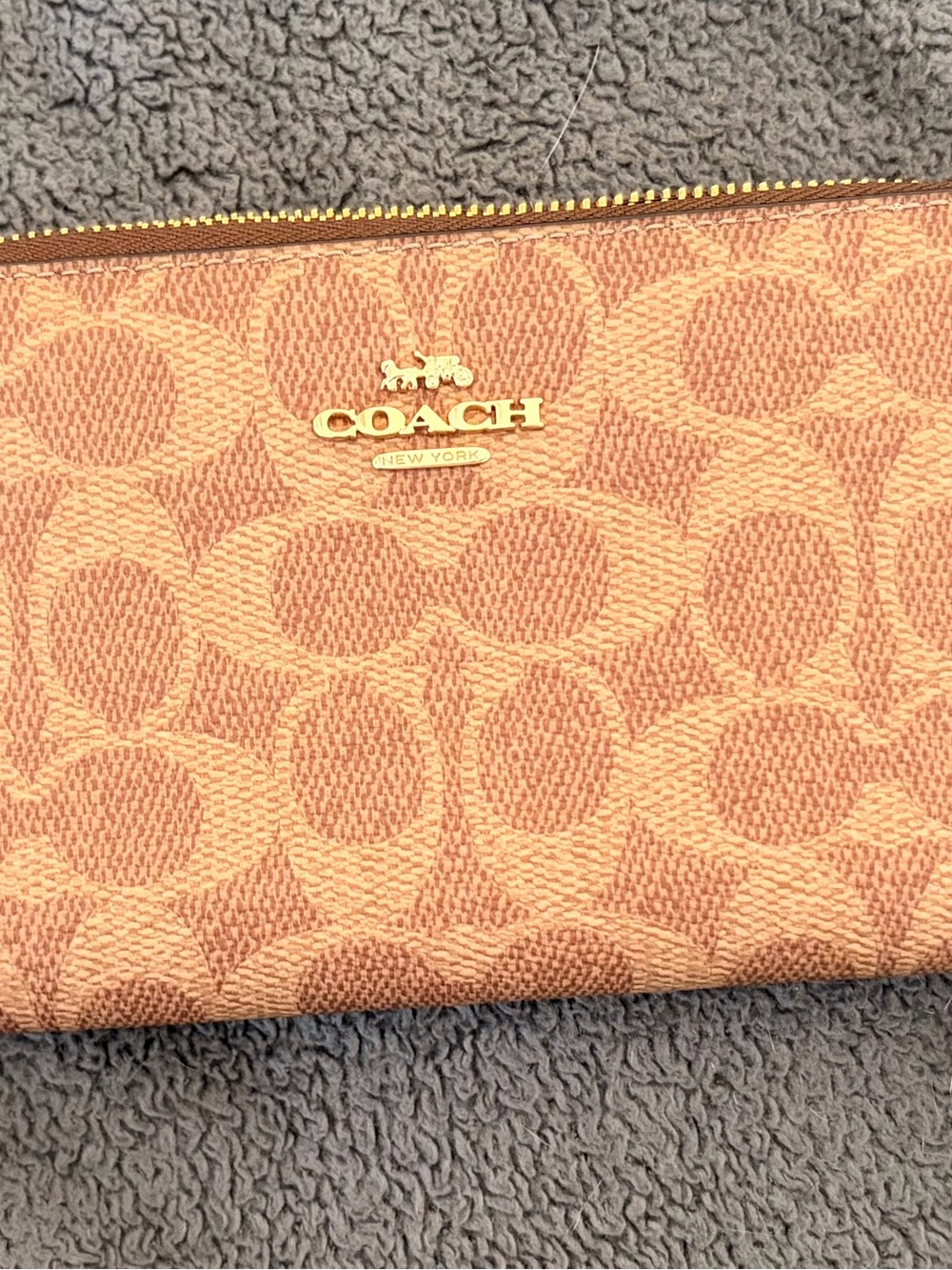 Coach Canvas Zip Wallet